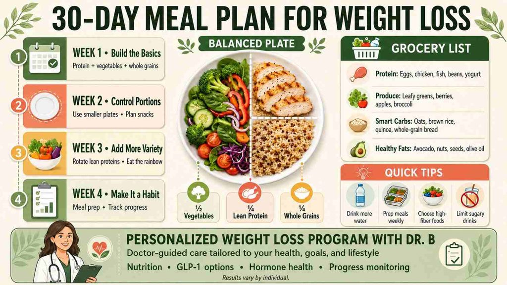 30 day meal plan for weight loss